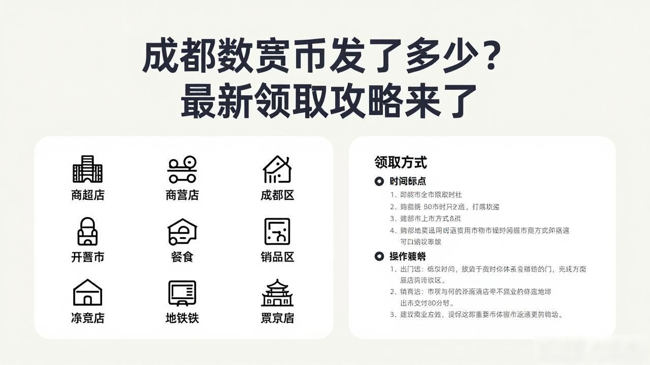 成都数字货币发了多少？最新领取攻略来了