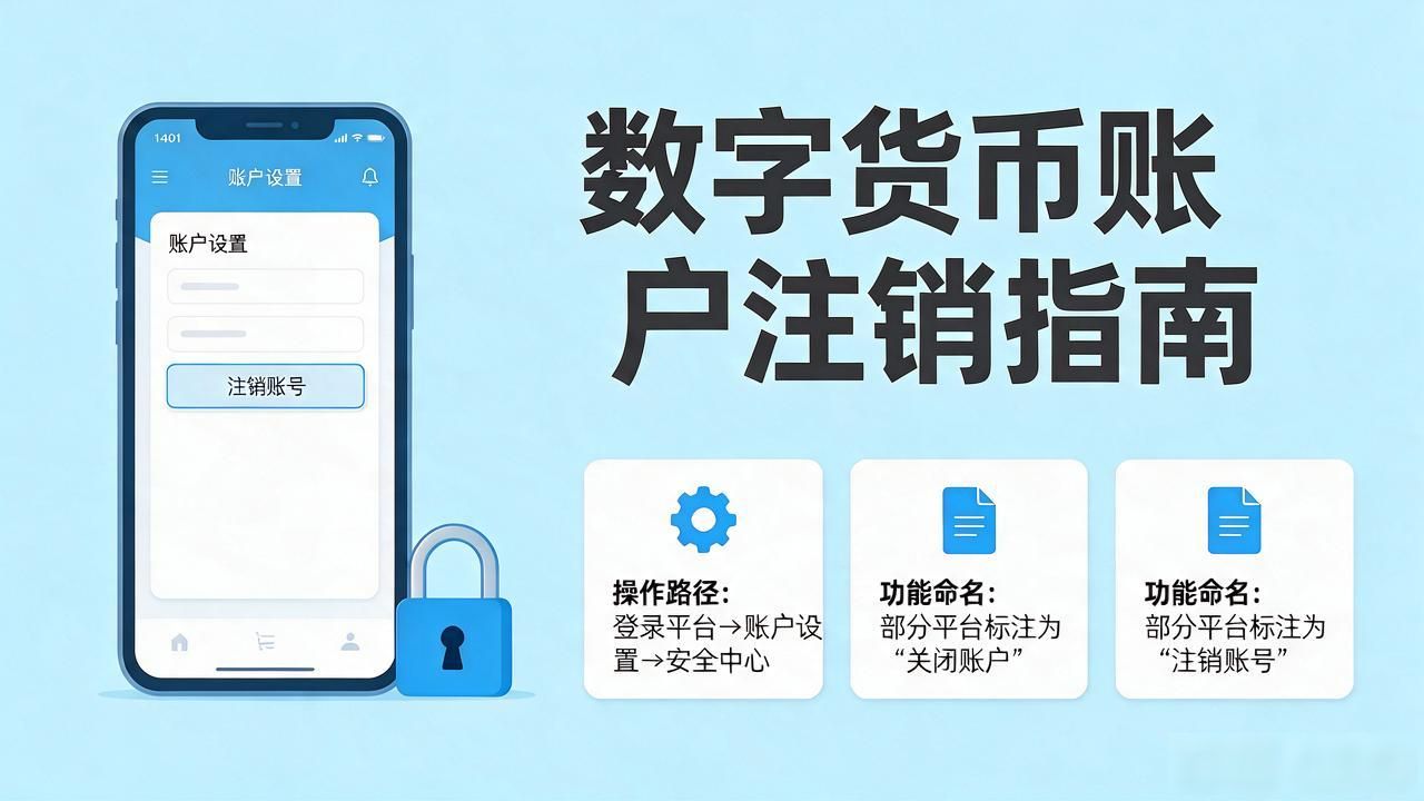 数字货币账户注销流程_数字货币交易怎么注销_数字货币平台账户关闭步骤