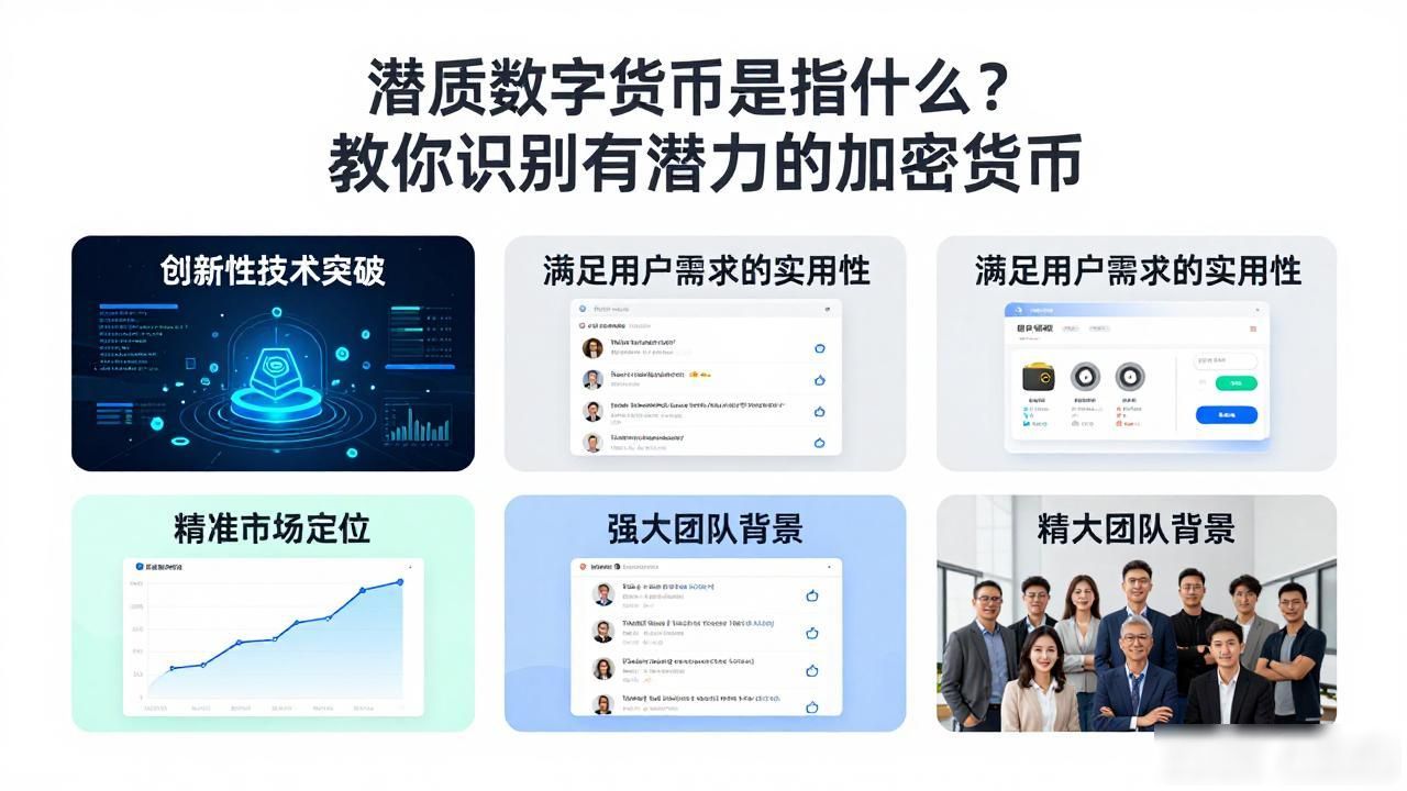 潜质数字货币是指什么？教你识别有潜力的加密货币