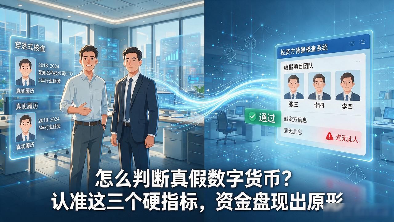 怎么判断真假数字货币？认准这三个硬指标，资金盘现出原形