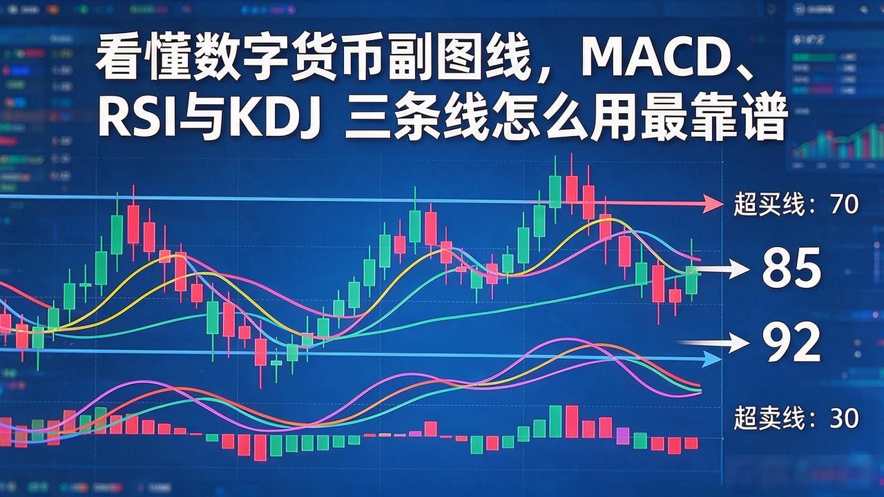 看懂数字货币副图线，MACD、RSI、KDJ三条线怎么用最靠谱