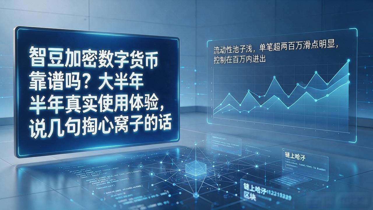 智豆加密数字货币靠谱吗？大半年真实使用体验，说几句掏心窝子的话