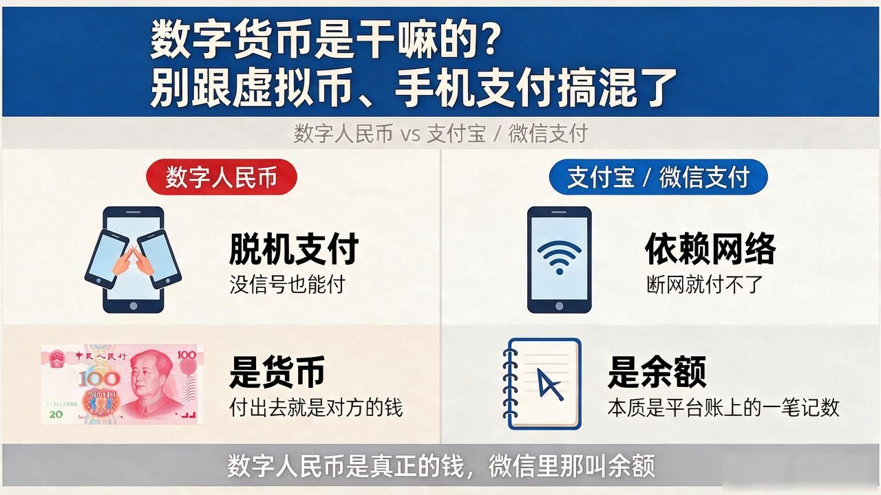 数字货币是干嘛的？别跟虚拟币、手机支付搞混了