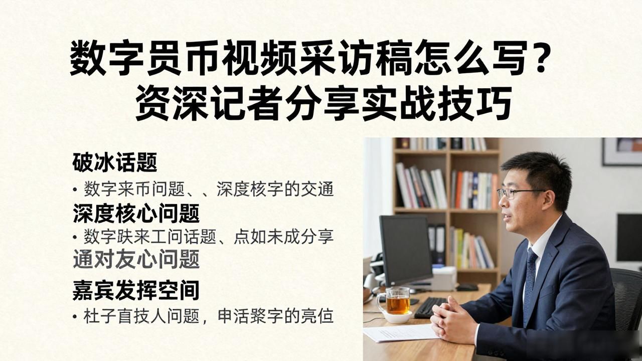 数字货币视频采访稿_数字货币采访稿撰写要点_数字货币行业视频采访技巧