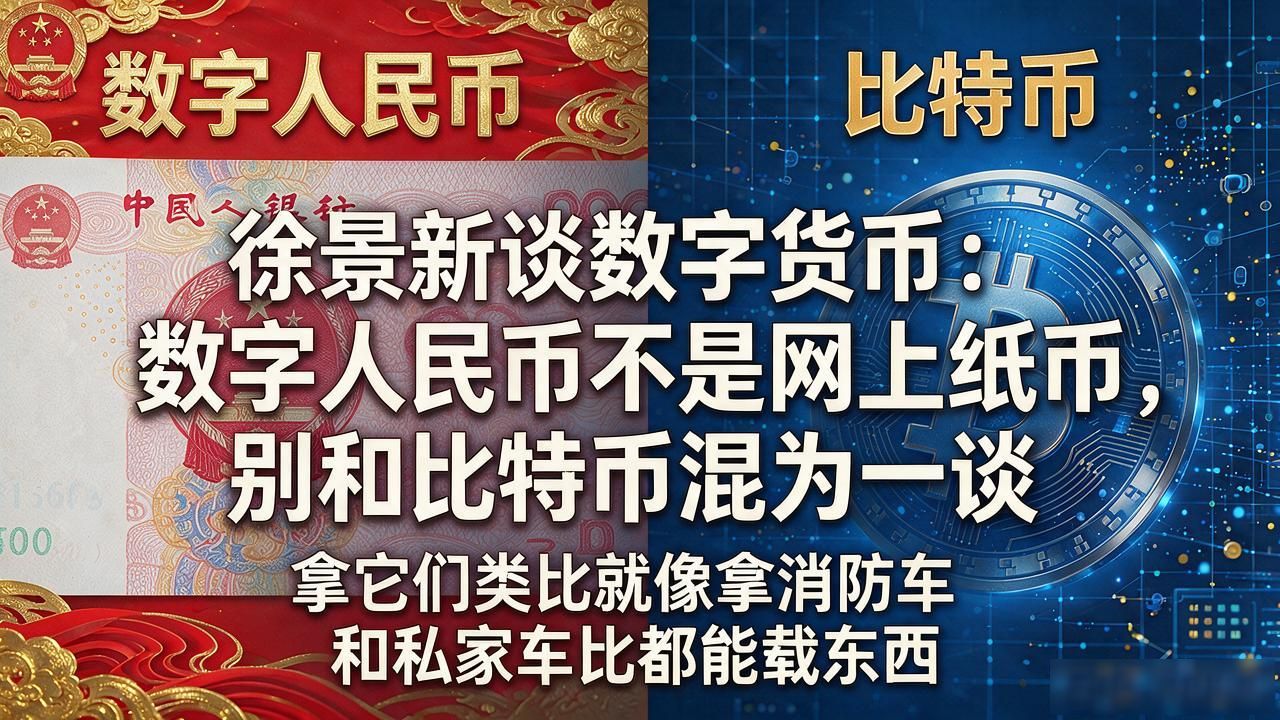 数字人民币与比特币的本质区别_数字人民币法偿性商家拒收问题_徐景新谈数字货币