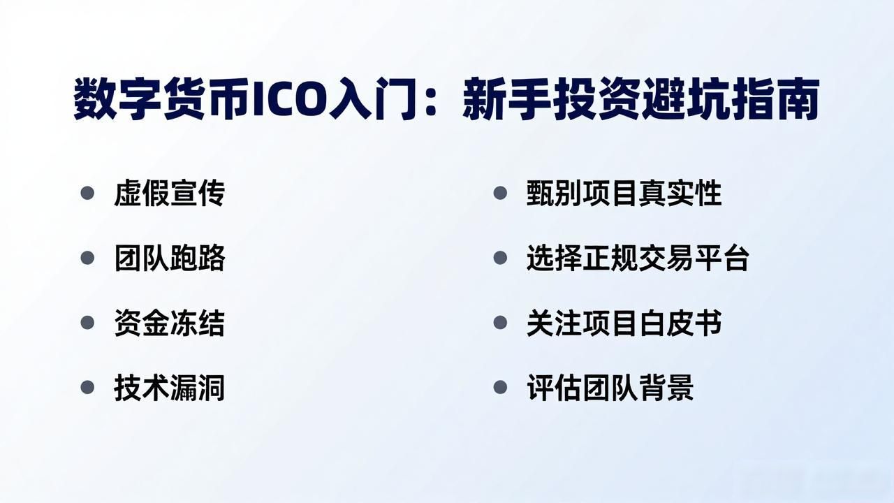 数字货币ICO入门：新手投资避坑指南