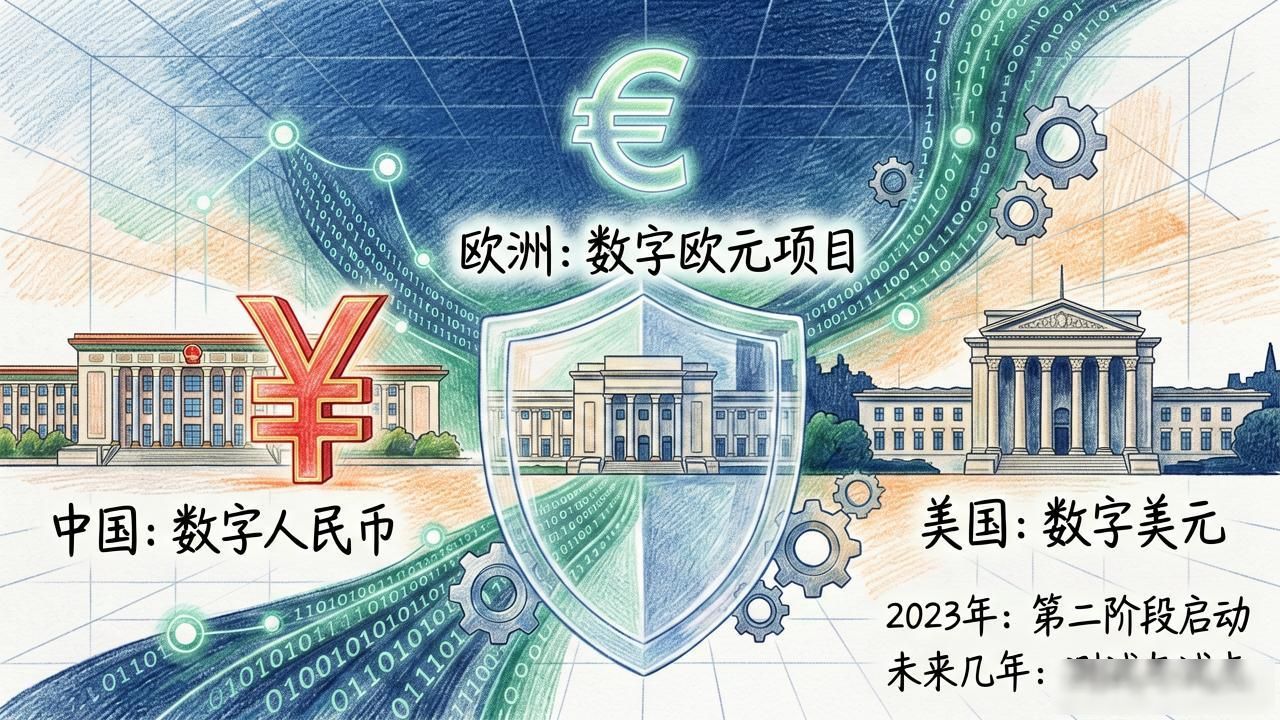 各国央行数字货币进展，中国美国欧洲都有了吗？
