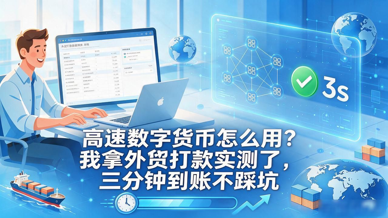 外贸跨境收款回款慢怎么办_高速数字货币怎么用_高速数字货币结算避坑指南