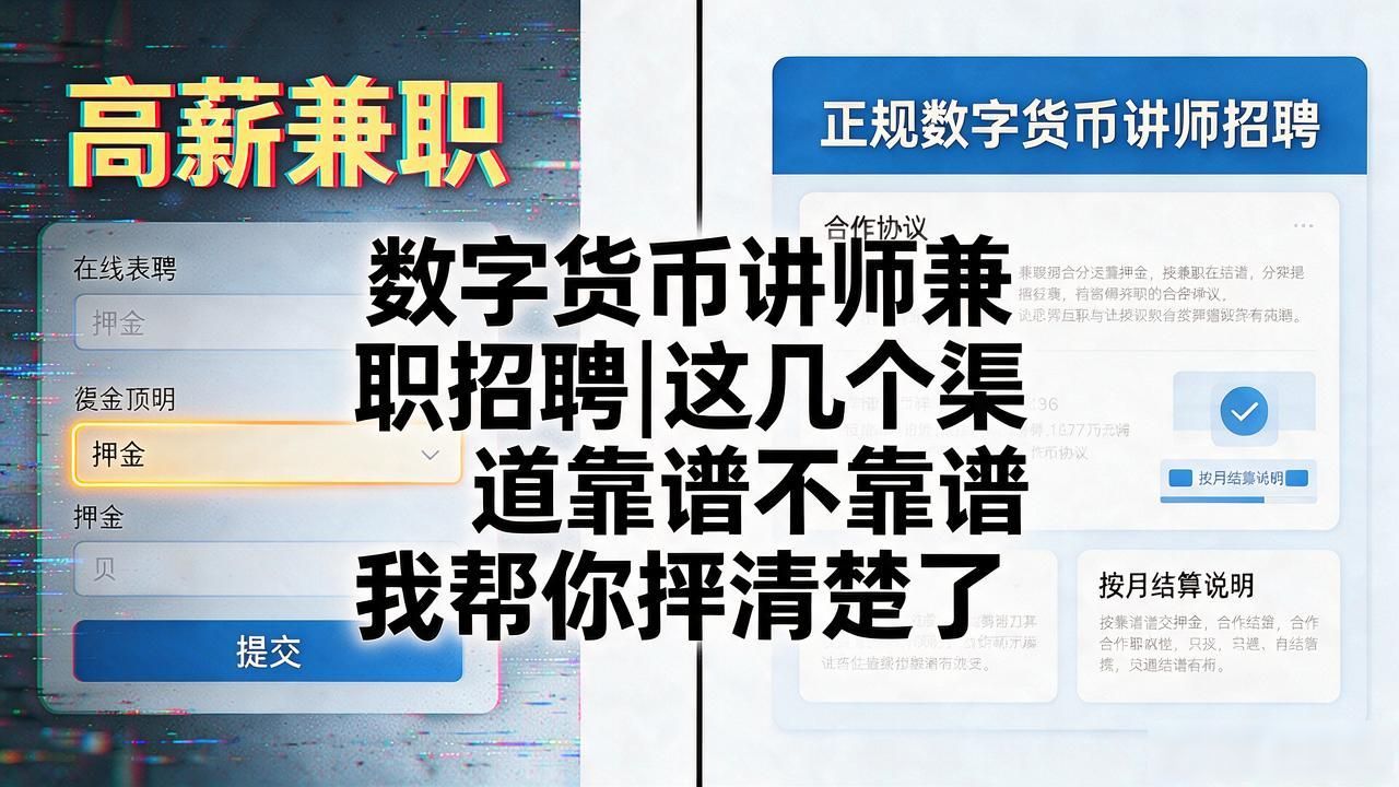 数字货币讲师兼职招聘_数字货币讲师兼职招聘_靠谱渠道