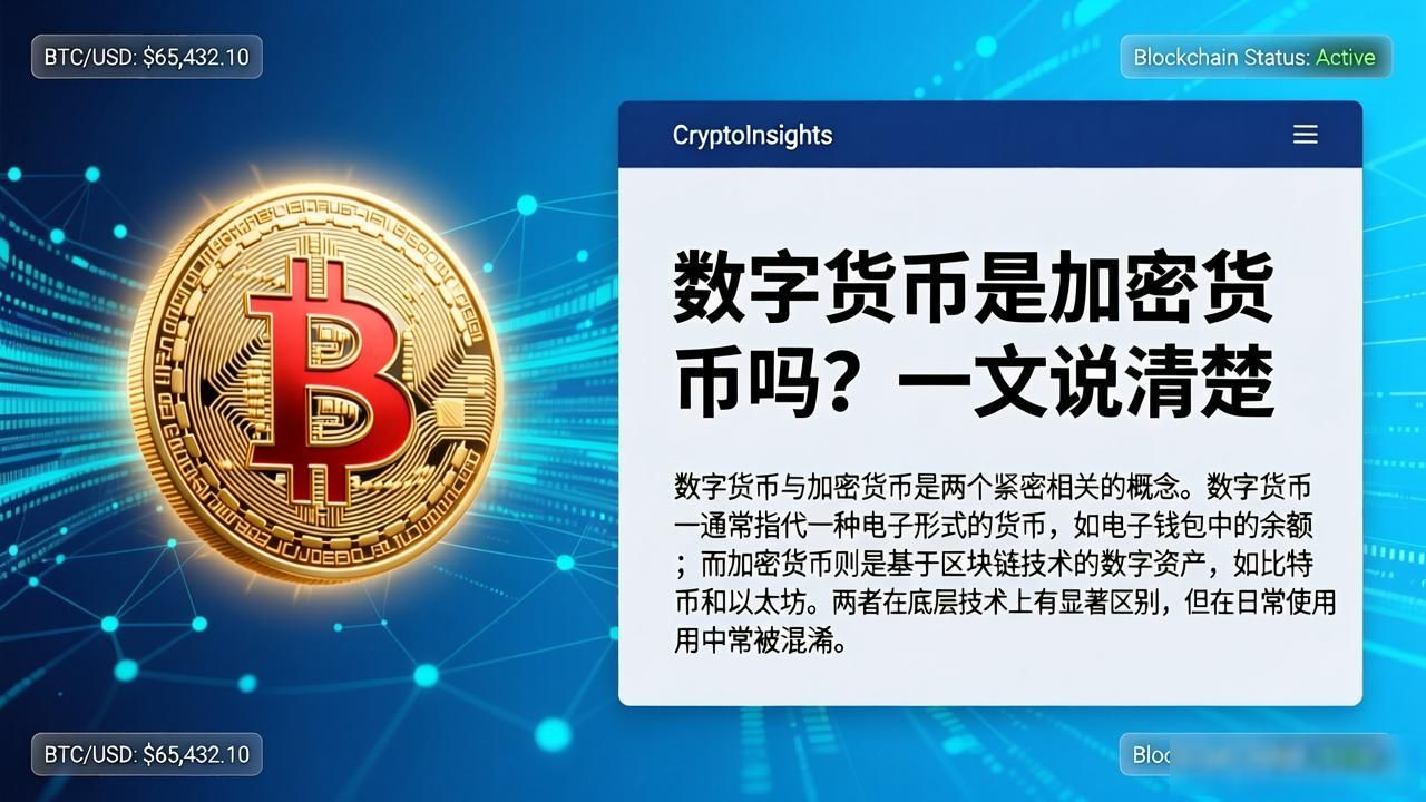 数字货币是加密货币_央行数字货币与加密货币的差异_数字货币和加密货币的区别