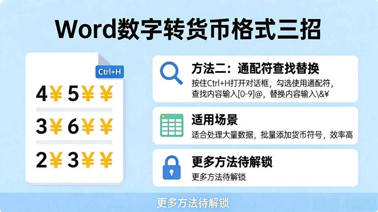 Word设置货币格式_word文档数字怎么变成货币格式_Word表格数字格式化