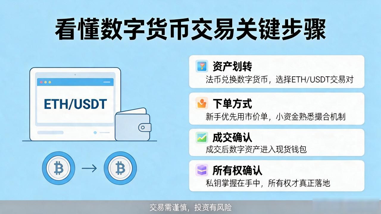数字货币使用流程图示_新手数字货币使用流程详解_数字货币充值提币划转入门指南