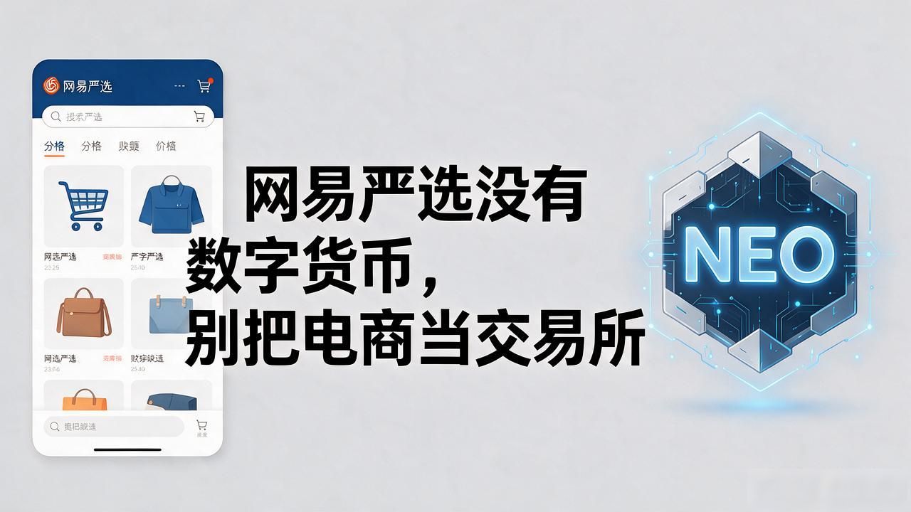 网易严选没有数字货币，别把电商当交易所