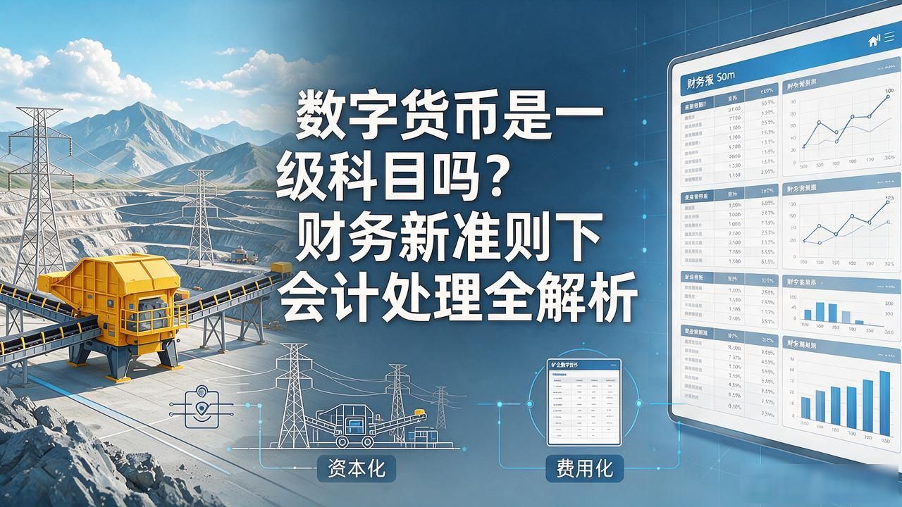 数字货币是一级科目吗_数字货币会计科目处理_数字货币账务处理方法