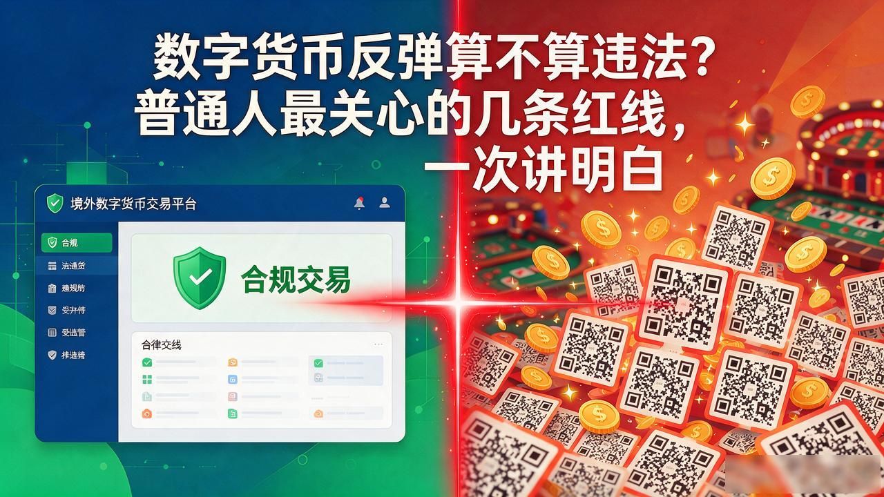 数字货币反弹算不算违法？普通人最关心的几条红线，一次讲明白