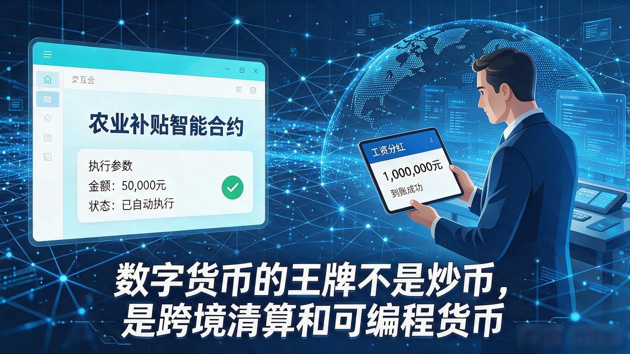 数字货币的王牌不是炒币，是跨境清算和可编程货币，多数人看走了眼