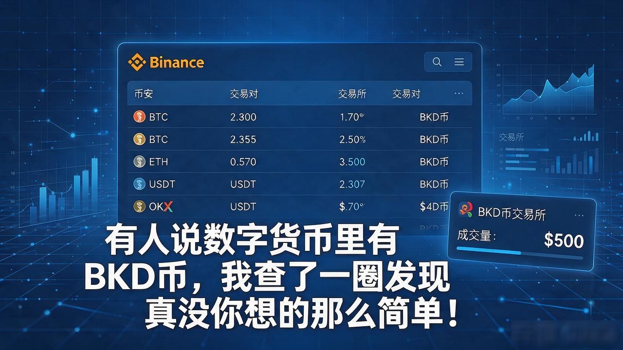 有人说数字货币里有BKD币，我查了一圈发现真没你想的那么简单