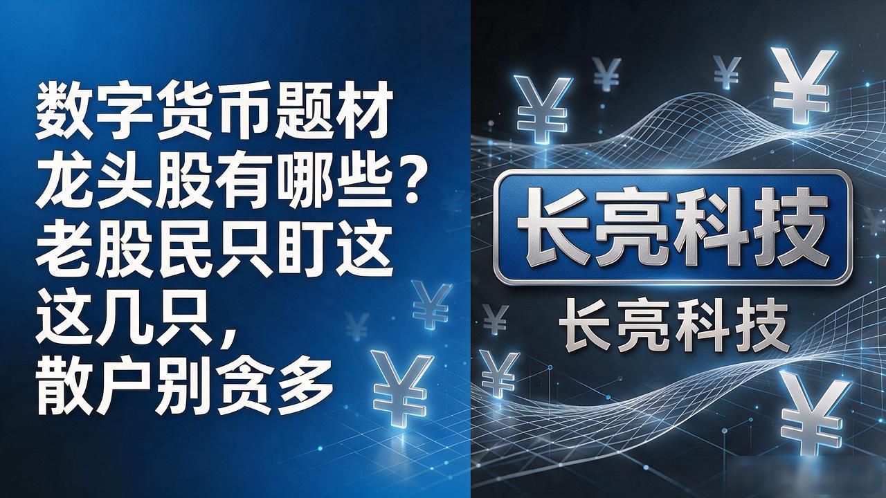 数字货币题材龙头股有哪些？老股民只盯这几只，散户别贪多