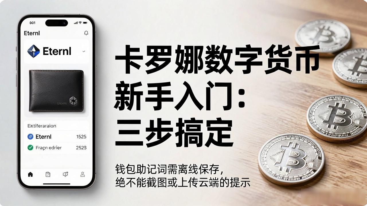 卡罗娜数字货币新手入门：三步搞定