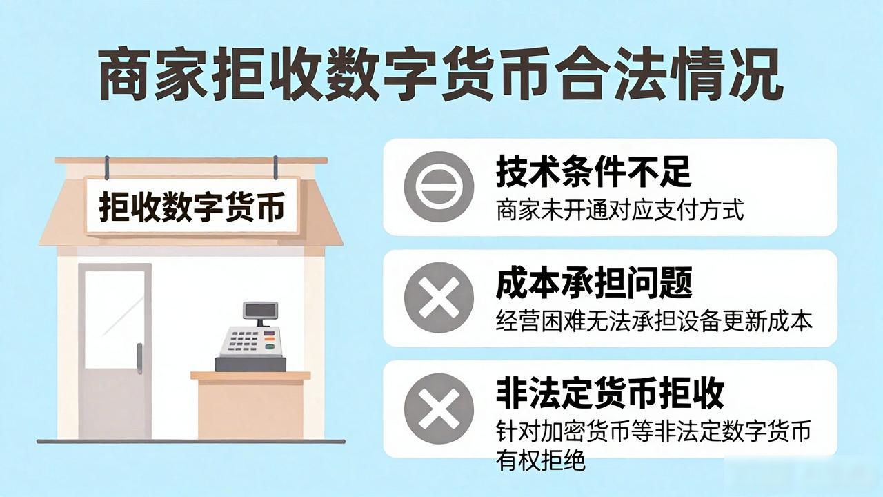 数字人民币法偿性误解澄清_商家拒收数字货币合法情形_不收数字货币违法