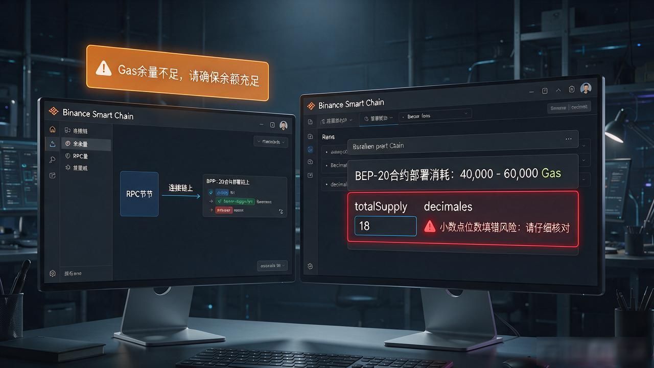 币安链BEP-20代币发行流程与注意事项_Solidity合约安全审计重点与Gas优化_币安链发行数字货币
