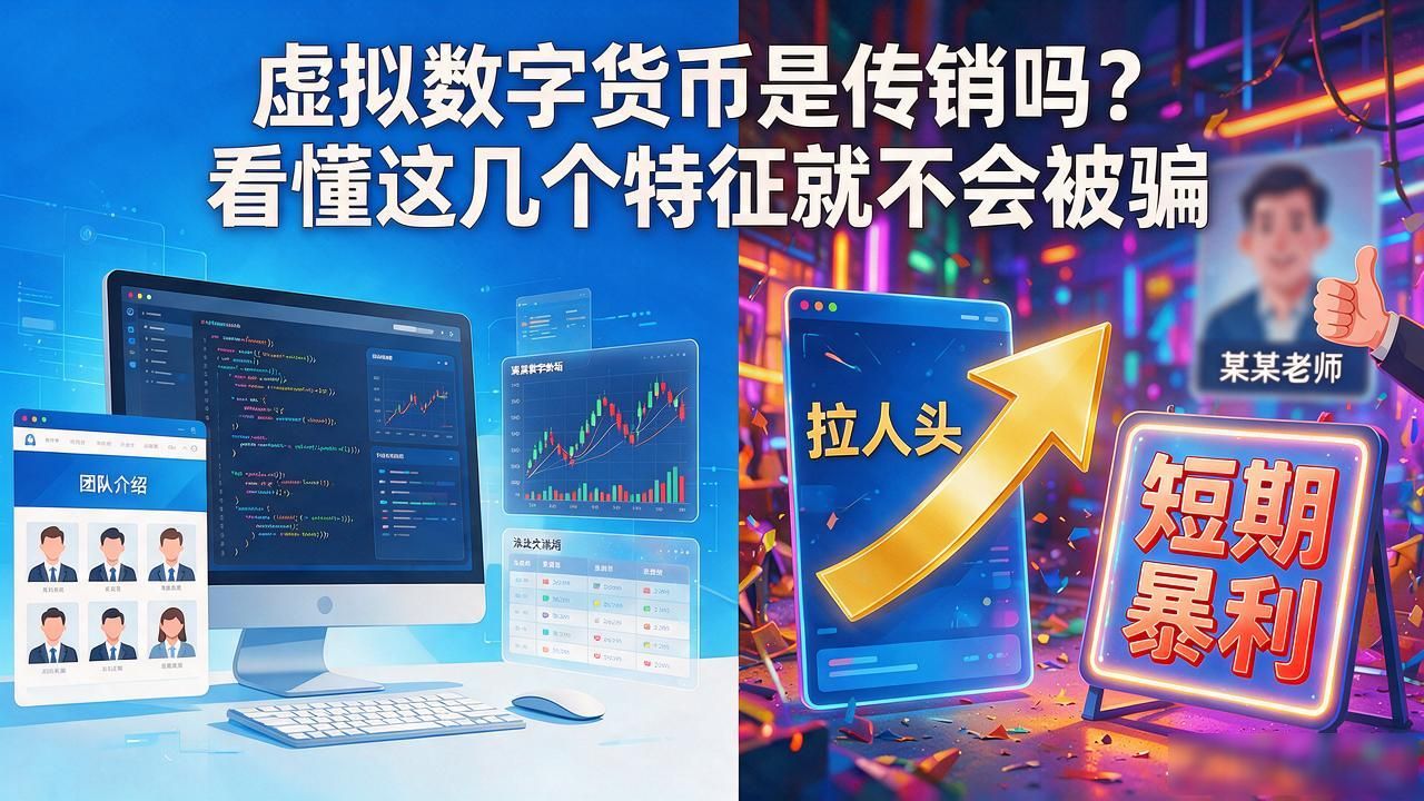 虚拟数字货币是传销吗？看懂这几个特征就不会被骗