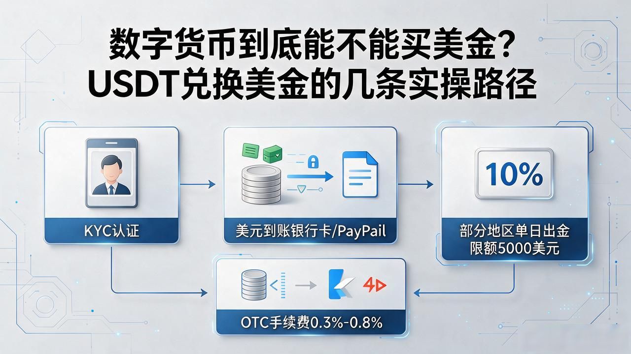 数字货币到底能不能买美金？USDT兑换美金的几条实操路径