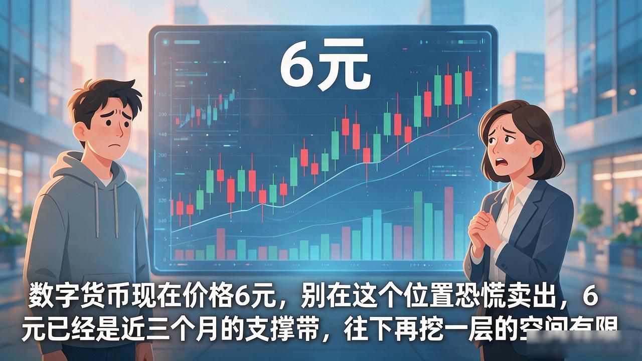 数字货币现在价格6元，盯了三天盘才敢说的几句实话