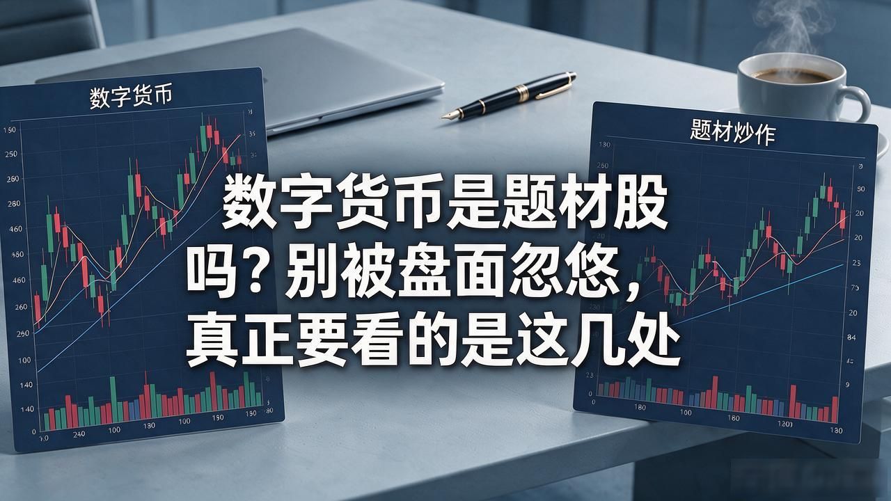 数字货币是题材股吗？别被盘面忽悠，真正要看的是这几处