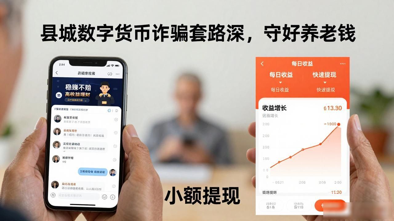 在县城数字货币诈骗_数字货币骗局识别_中老年人防骗