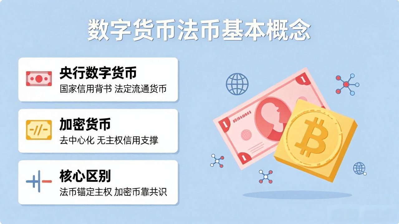 法币数字货币的定义与特点_央行数字货币与加密货币的区别及风险_数字货币法币是什么