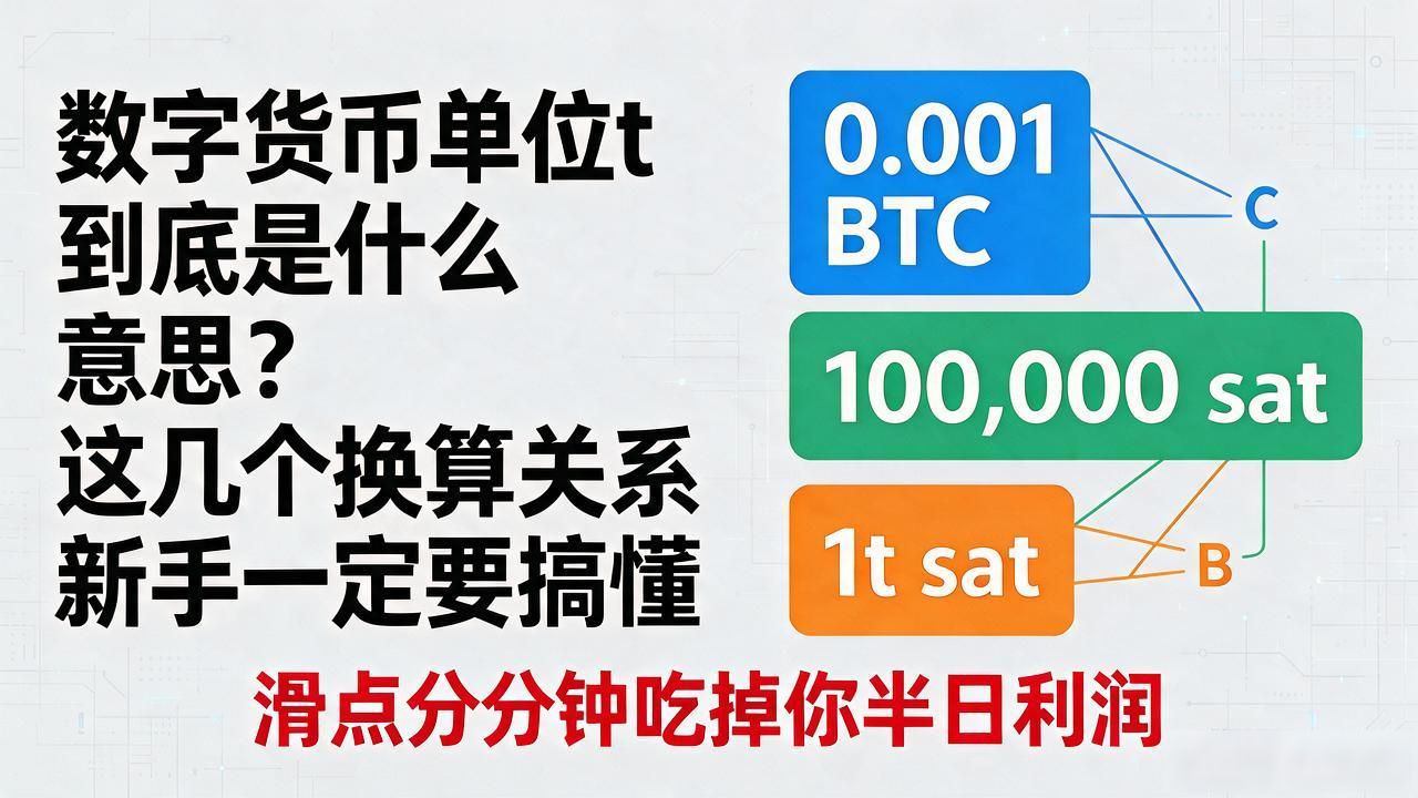 数字货币单位t到底是什么意思？这几个换算关系新手一定要搞懂