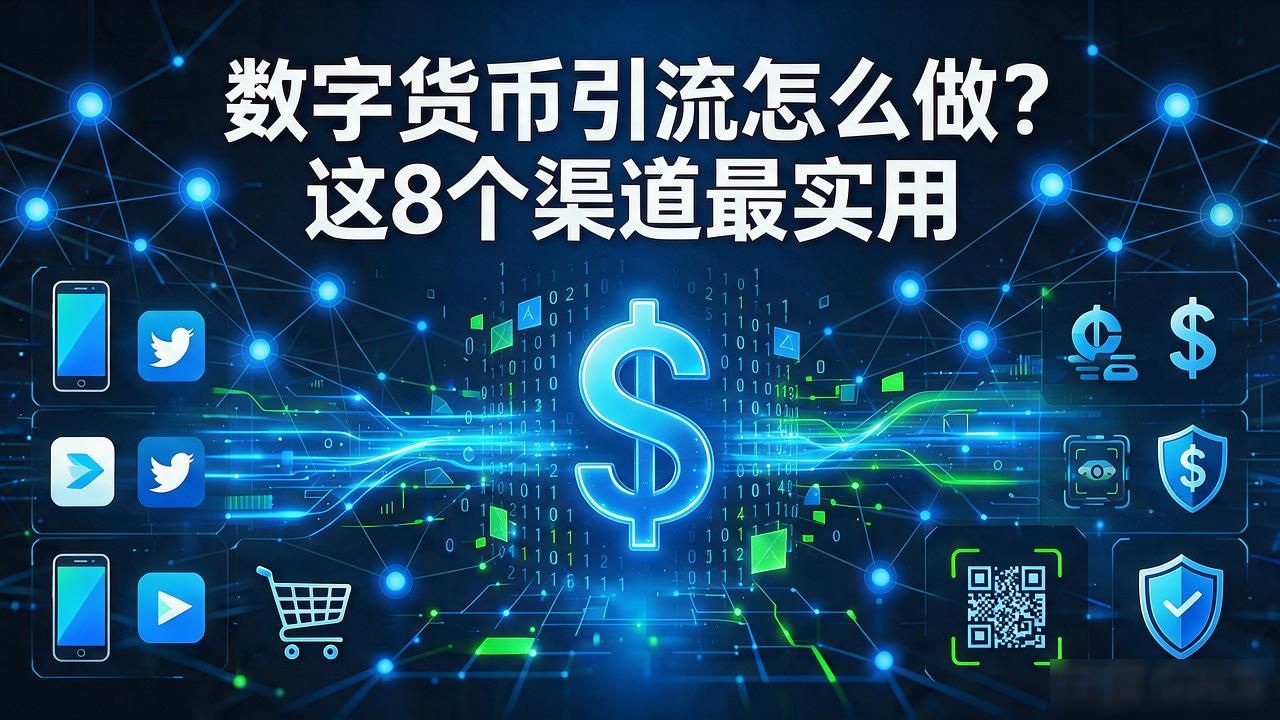 数字货币引流怎么做？这8个渠道最实用
