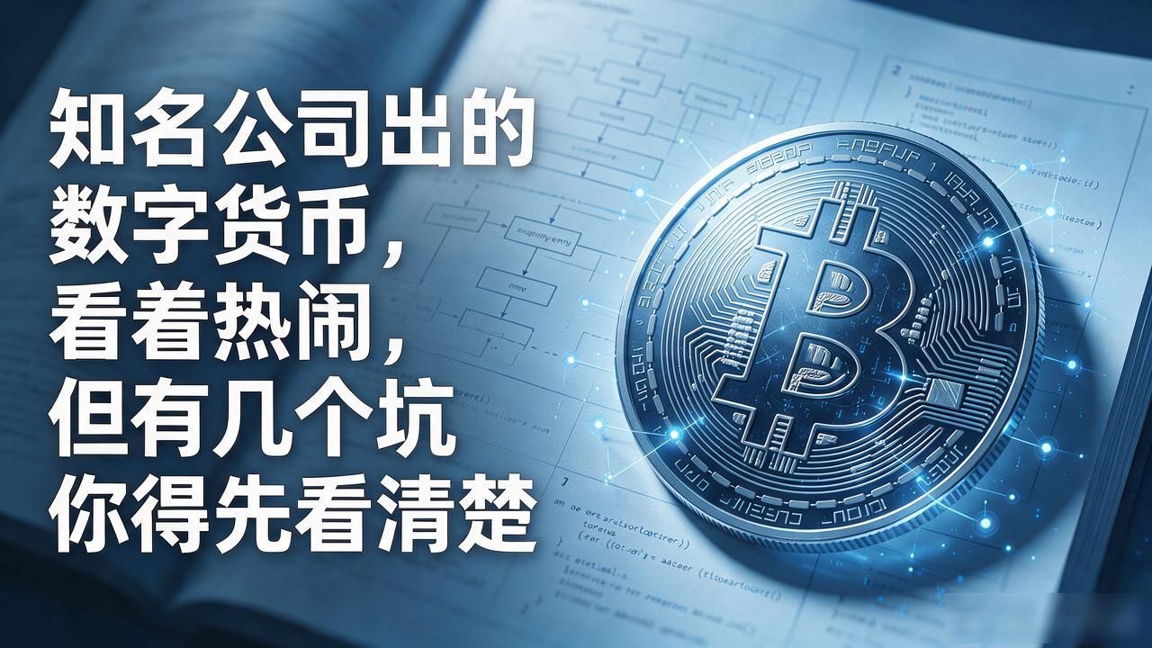 知名公司出的数字货币，看着热闹，但有几个坑你得先看清楚
