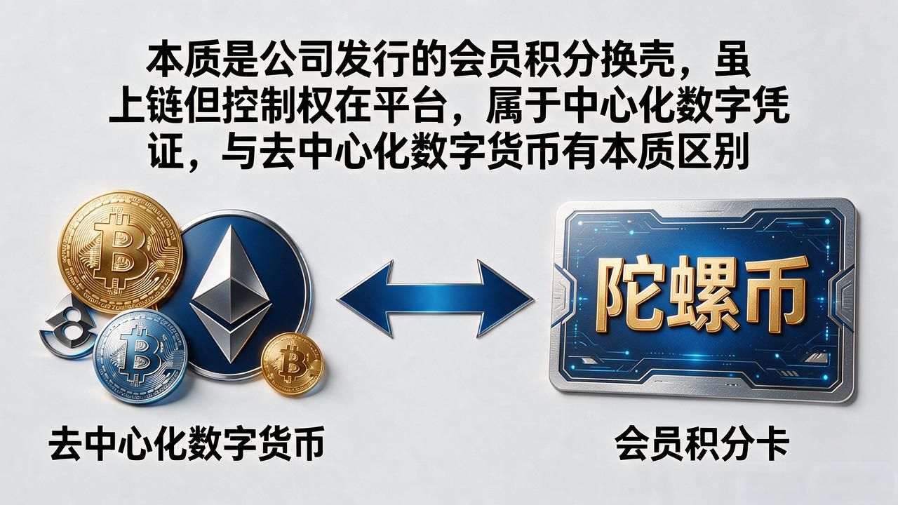 陀螺币属于数字货币吗_中心化平台积分与去中心化数字货币区别_陀螺币是数字货币吗