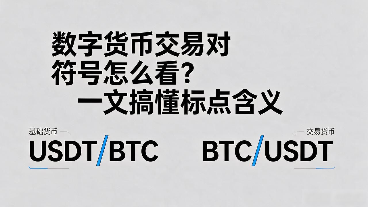 数字货币交易对符号怎么看？一文搞懂标点含义