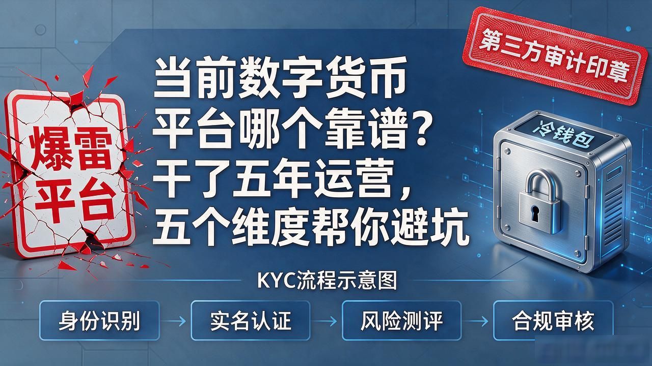 当前数字货币平台哪个靠谱？干了五年运营，五个维度帮你避坑