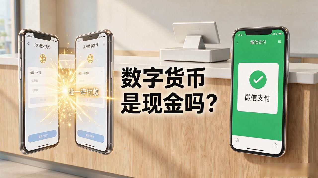 数字货币是现金吗？跟纸币、微信到底有啥区别？开店的你搞懂这点