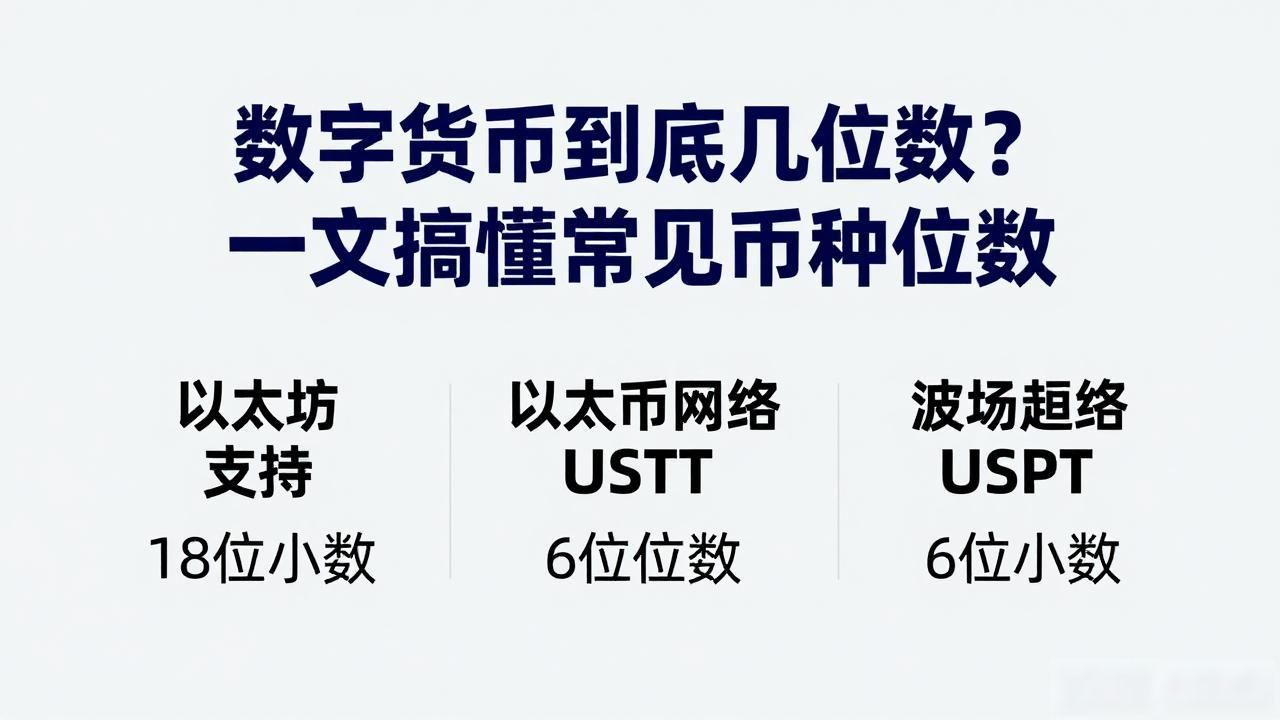 数字货币最小单位规则_数字货币有多少位数字_比特币以太坊小数位数差异