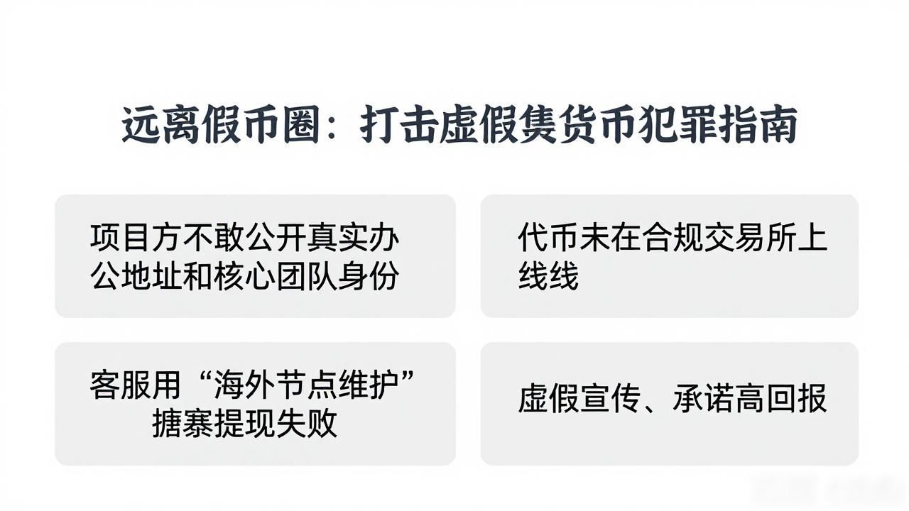识别数字货币诈骗信号_打击虚假数字货币犯罪_虚假数字货币骗局
